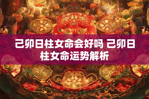 己卯日柱女命会好吗 己卯日柱女命运势解析 己卯日柱女命会好吗 己卯日柱女命运势解析