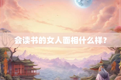 会读书的女人面相什么样？