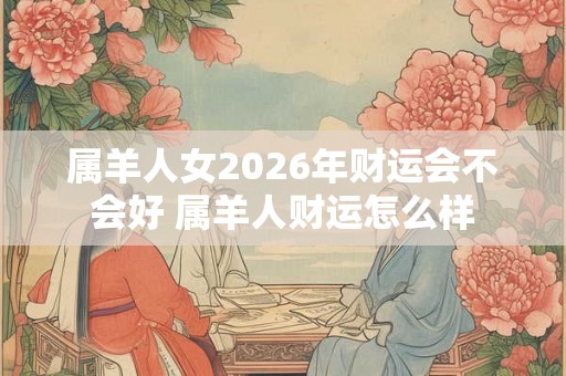 属羊人女2026年财运会不会好 属羊人财运怎么样