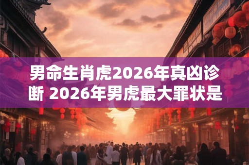男命生肖虎2026年真凶诊断 2026年男虎最大罪状是什么 男命生肖虎2026年真凶诊断 2026年男虎最大罪状是什么