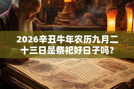 2026辛丑牛年农历九月二十三日是祭祀好日子吗？
