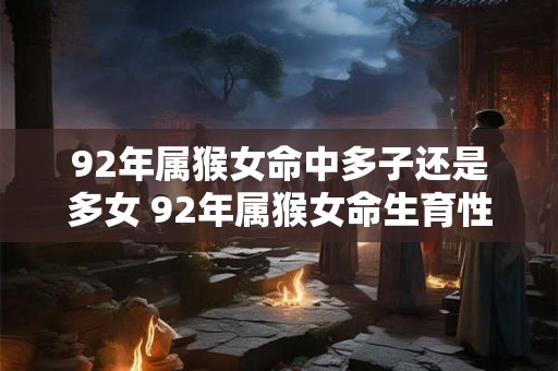 92年属猴女命中多子还是多女 92年属猴女命生育性别倾向是男女或者都有可能