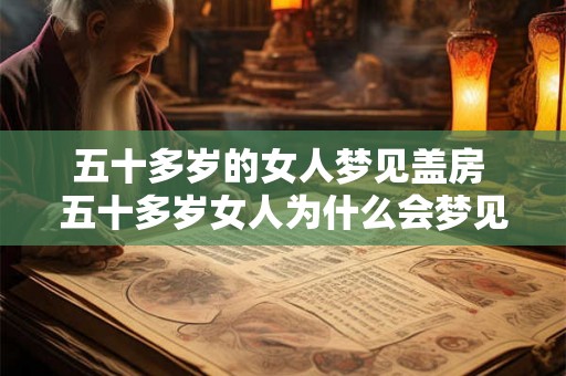 五十多岁的女人梦见盖房 五十多岁女人为什么会梦见盖房