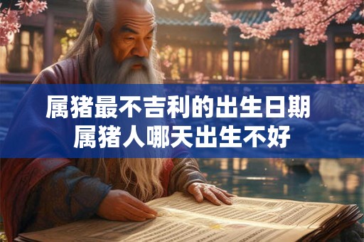 属猪最不吉利的出生日期 属猪人哪天出生不好