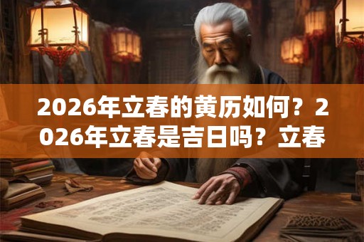 2026年立春的黄历如何？2026年立春是吉日吗？立春有什么禁忌？