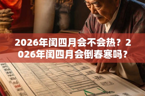 2026年闰四月会不会热？2026年闰四月会倒春寒吗？