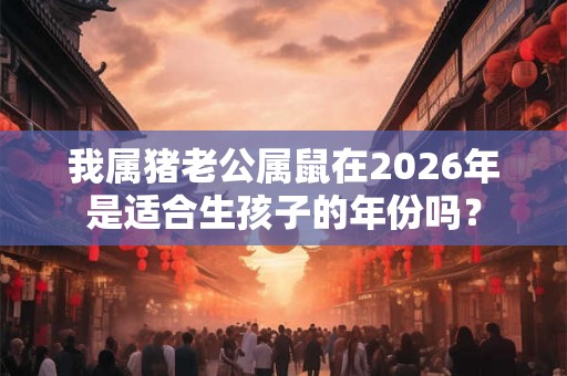 我属猪老公属鼠在2026年是适合生孩子的年份吗? 我属猪老公属鼠在2026年是适合生孩子的年份吗?