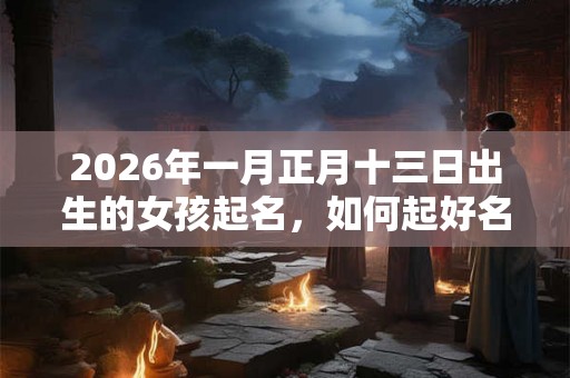2026年一月正月十三日出生的女孩起名，如何起好名？