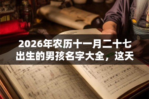 2026年农历十一月二十七出生的男孩名字大全，这天是吉日吗？