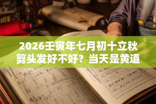 2026壬寅年七月初十立秋剪头发好不好？当天是黄道吉日吗？