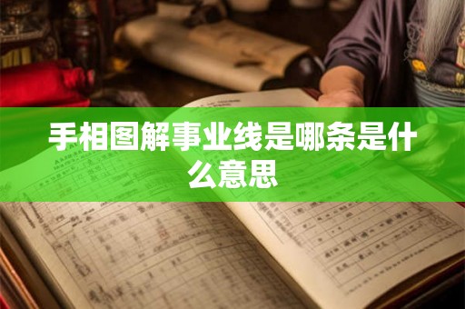手相图解事业线是哪条是什么意思