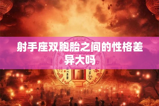射手座双胞胎之间的性格差异大吗