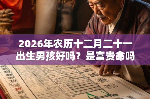 2026年农历十二月二十一出生男孩好吗？是富贵命吗？