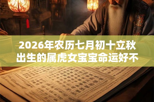 2026年农历七月初十立秋出生的属虎女宝宝命运好不好? 2026年农历七月初十立秋出生的属虎女宝宝命运好不好?