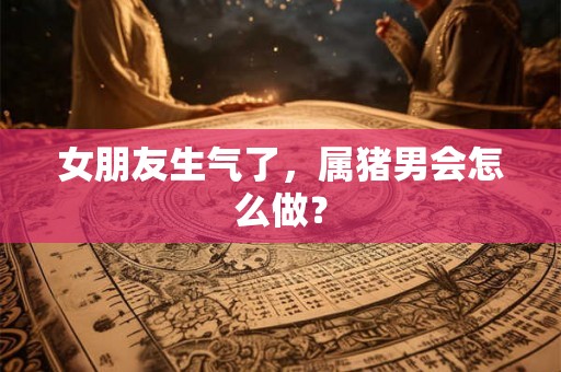 女朋友生气了，属猪男会怎么做？