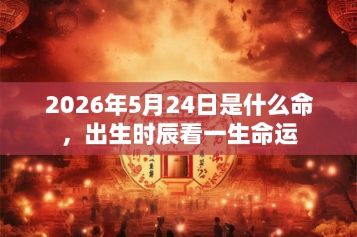 2026年5月24日是什么命，出生时辰看一生命运