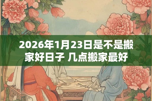 2026年1月23日是不是搬家好日子 几点搬家最好 2026年1月23日是不是搬家好日子 几点搬家最好
