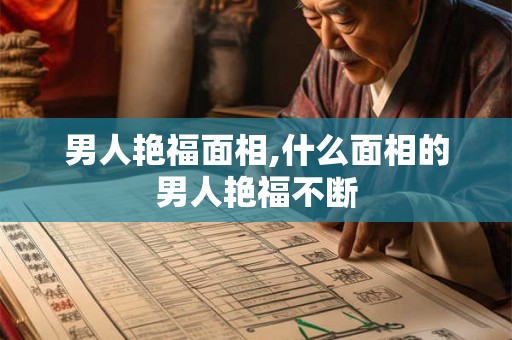 男人艳福面相,什么面相的男人艳福不断