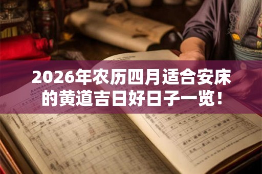 2026年农历四月适合安床的黄道吉日好日子一览！