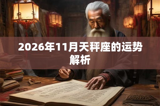 2026年11月天秤座的运势解析