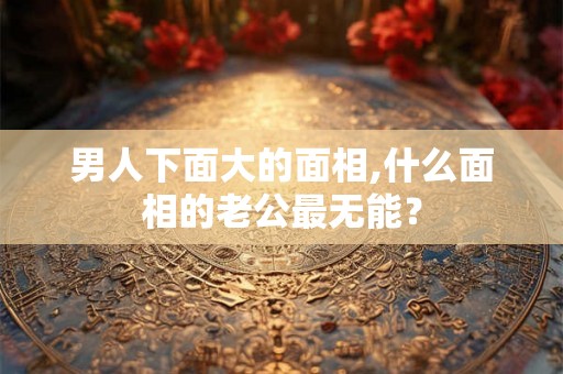 男人下面大的面相,什么面相的老公最无能? 男人下面大的面相,什么面相的老公最无能?