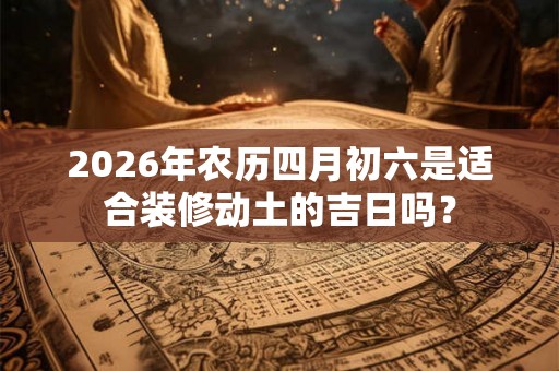 2026年农历四月初六是适合装修动土的吉日吗？