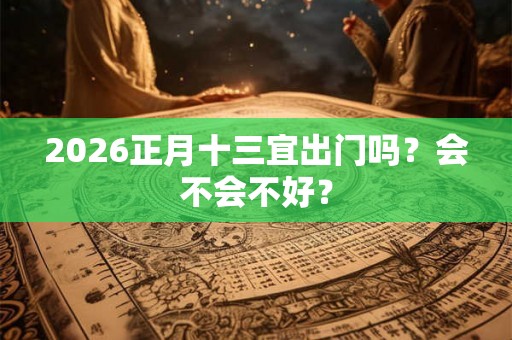 2026正月十三宜出门吗？会不会不好？