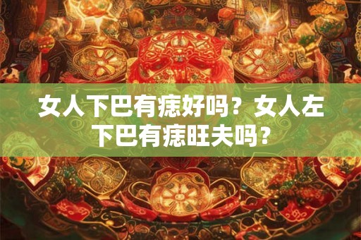 女人下巴有痣好吗？女人左下巴有痣旺夫吗？