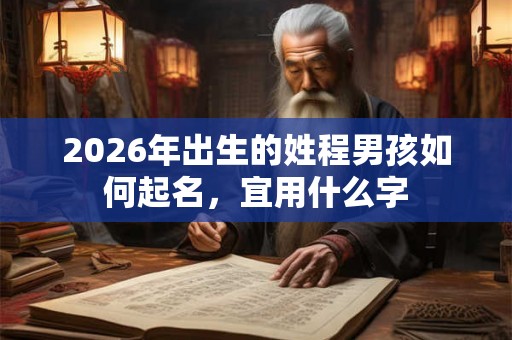 2026年出生的姓程男孩如何起名，宜用什么字