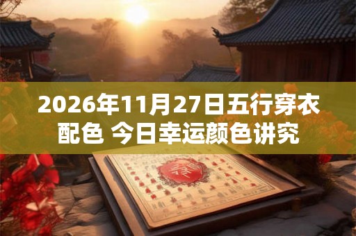 2026年11月27日五行穿衣配色 今日幸运颜色讲究