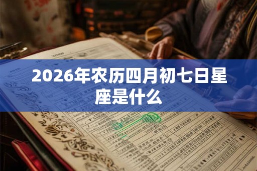 2026年农历四月初七日星座是什么