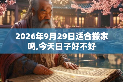 2026年9月29日适合搬家吗,今天日子好不好 2026年9月29日适合搬家吗,今天日子好不好