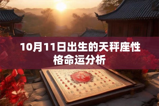 10月11日出生的天秤座性格命运分析 10月11日出生的天秤座性格命运分析