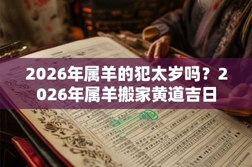 2026年属羊的犯太岁吗？2026年属羊搬家黄道吉日