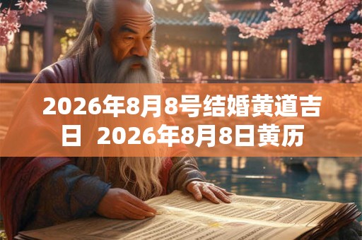 2026年8月8号结婚黄道吉日  2026年8月8日黄历