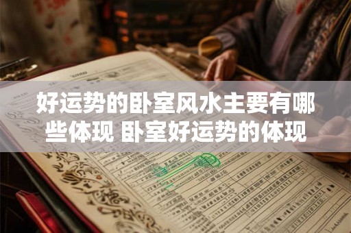 好运势的卧室风水主要有哪些体现 卧室好运势的体现有哪些