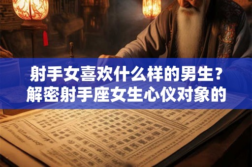 射手女喜欢什么样的男生？解密射手座女生心仪对象的三大特点