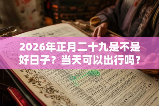 2026年正月二十九是不是好日子？当天可以出行吗？