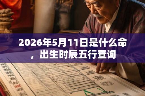 2026年5月11日是什么命,出生时辰五行查询 2026年5月11日是什么命,出生时辰五行查询