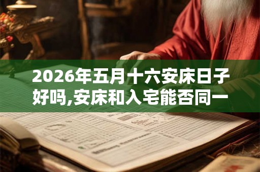 2026年五月十六安床日子好吗,安床和入宅能否同一天