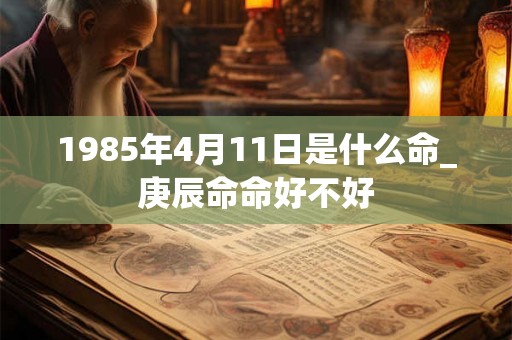 1985年4月11日是什么命_庚辰命命好不好
