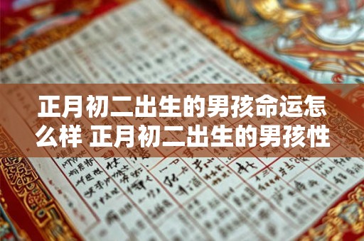 正月初二出生的男孩命运怎么样 正月初二出生的男孩性格