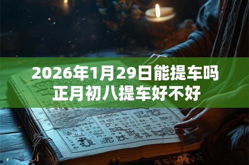 2026年1月29日能提车吗 正月初八提车好不好 2026年1月29日能提车吗 正月初八提车好不好