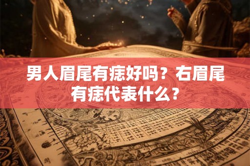 男人眉尾有痣好吗?右眉尾有痣代表什么? 男人眉尾有痣好吗?右眉尾有痣代表什么?