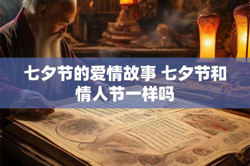 七夕节的爱情故事 七夕节和情人节一样吗