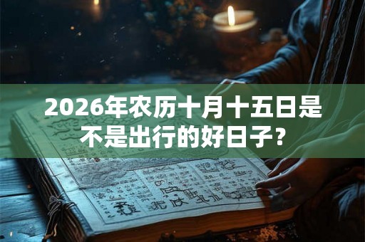 2026年农历十月十五日是不是出行的好日子？