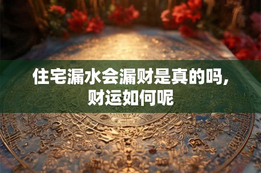 住宅漏水会漏财是真的吗,财运如何呢