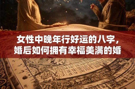 女性中晚年行好运的八字，婚后如何拥有幸福美满的婚姻生活？