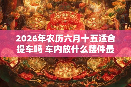 2026年农历六月十五适合提车吗 车内放什么摆件最吉利 2026年农历六月十五适合提车吗 车内放什么摆件最吉利