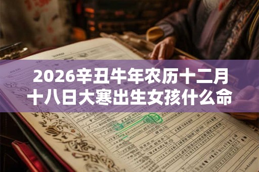 2026辛丑牛年农历十二月十八日大寒出生女孩什么命？